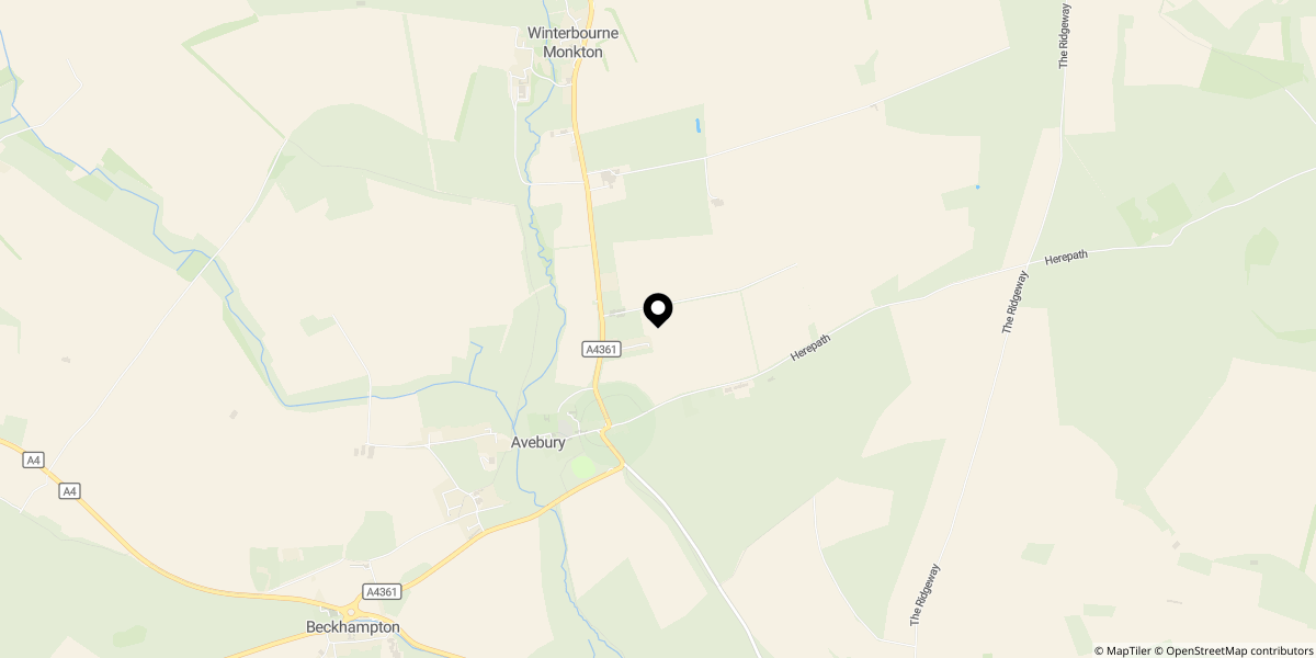 Approximate location of Plot 2, Rawlins Park, Avebury, Nr Marlborough, Wiltshire, SN8